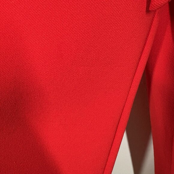 Anthropologie Sz XS Red Sleeveless Wide Leg Crop Cathy Structured Jumpsuit FLAW - Picture 5 of 16